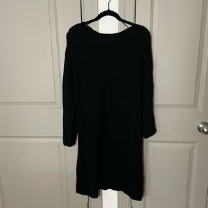 Boatneck Long Sleeve Sweater Dress